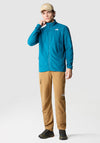 The North Face Mens 100 Glacier Full Zip Fleece, Blue Coral