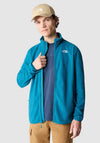 The North Face Mens 100 Glacier Full Zip Fleece, Blue Coral