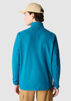 The North Face Mens 100 Glacier Full Zip Fleece, Blue Coral