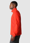 The North Face Mens 100 Glacier Quarter Zip Fleece, Fiery Red