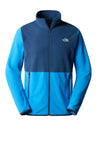The North Face TKA Glacier Full Zip Fleece, Shady Blue & Super Sonic Blue