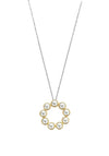 Ti Sento Milano Circle of Pearls Necklace, Silver & Gold
