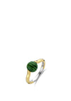 Ti Sento Malachite Sphere Ring, Gold Size 56