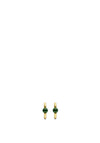 Ti Sento Malachite Stone Link Earrings, Gold