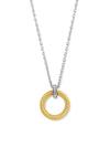 Ti Sento Circular Pendant Necklace, Silver & Gold