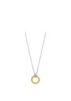 Ti Sento Circular Pendant Necklace, Silver & Gold