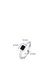 Ti Sento Sapphire Solitaire Ring, Silver Size 56