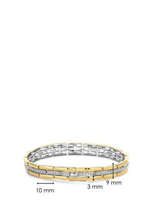 Ti Sento Pave Bracelet, Gold