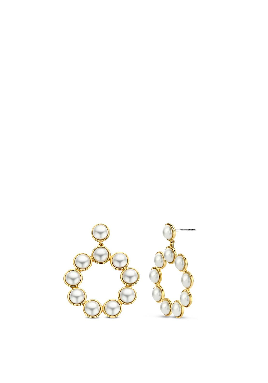 Ti Sento Pearl Drop Earrings, Gold
