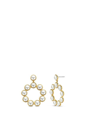 Ti Sento Pearl Drop Earrings, Gold