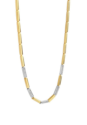 Ti Sento Two-Tone Alternate Necklace, Gold & Silver
