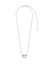 Ti Sento Pave Link Necklace, Silver