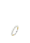 Ti Sento Pearl Row Ring, Gold Size 54