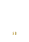 Ti Sento Puffy Quilted Hoop Earrings, Gold
