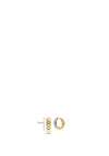 Ti Sento Puffy Quilted Hoop Earrings, Gold