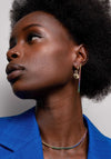 Ti Sento Rainbow Pave Drop Earrings, Silver