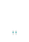 Ti Sento Turquoise Stone Link Earrings, Silver