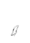 Ti Sento Milano Wave Ring, Silver Size 56