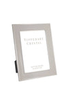 Tipperary Crystal Grey Enamel Frame with Silver Edging Photo Frame, 5x7in