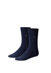Tommy Hilfiger 2 Pair Logo Socks, Blue
