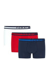 Tommy Hilfiger 3 Pack Logo Waistband Trunks, Navy Blazer Multi