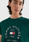 Tommy Hilfiger Arched Logo T-Shirt, Hunter