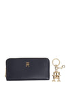 Tommy Hilfiger Iconic Wallet & Key Ring Holiday Set, Twilight Navy