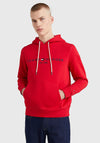 Tommy Hilfiger Logo Drawstring Hoodie, Primary Red