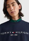 Tommy Hilfiger Logo Flex Crew Neck Sweatshirt, Desert Sky