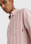 Tommy Hilfiger Oxford Stripe Shirt, Dockside Red & White