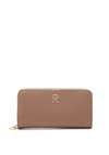 Tommy Hilfiger TH Chic Zip Around Wallet, Oat Milk