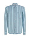 Tommy Hilfiger Oxford Stripe Shirt, Frosted Green