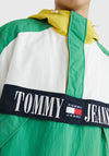 Tommy Jeans Chicago Windbreaker, Coastal Green Multi