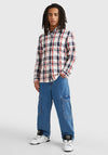 Tommy Jeans Classic Essential Check Shirt, Twilight Navy