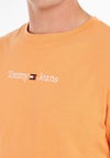 Tommy Jeans Classic Linear Logo T-Shirt, Citrus Orange