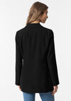 Tiffosi Tavi Double Breasted Straight Blazer, Black