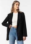 Tiffosi Tavi Double Breasted Straight Blazer, Black