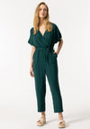 Tiffosi Favore Wrap Style Jumpsuit, Forest Green