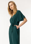 Tiffosi Favore Wrap Style Jumpsuit, Forest Green