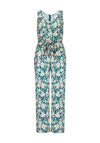 Tiffosi Tabaco Floral Print Jumpsuit, Green & Beige