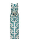 Tiffosi Tabaco Floral Print Jumpsuit, Green & Beige