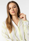 Tiffosi Buarque Striped Shirt, White & Green