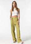 Tiffosi Matilda Asymmetric Waist Trousers, Green