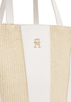 Tommy Hilfiger Woven Large Summer Tote, Beige
