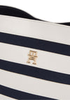 Tommy Hilfiger Stripe Bucket Bag, Off White