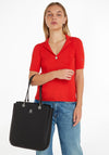 Tommy Hilfiger Emblem Work Tote, Black