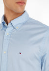 Tommy Hilfiger Flex Poplin Short Sleeve Shirt, Calm Blue