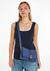 Tommy Hilfiger Flow Monogram Crossbody Camera Bag, Blue