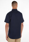 Tommy Hilfiger Flex Poplin Short Sleeve Shirt, Desert Sky