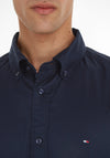 Tommy Hilfiger Flex Poplin Short Sleeve Shirt, Desert Sky